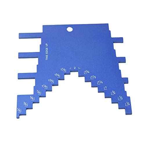 2 in 1 Step Depth Gauge for Router and Table Saw,Aluminum Step Depth Gauge for Setting up Blade Height