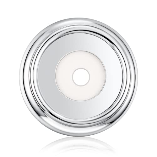 Enhon Chrome Metal Tub Spout Cover Ring with Foam Gasket - Fits Most Standard Spouts