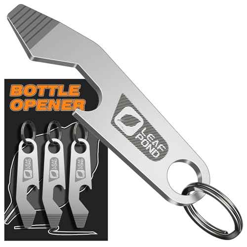 3-Pack Bottle Opener Keychain, EDC Pry Bar, Flathead Screwdriver Tip, Beer Opener Key Chain, Keychain Pry Bar, EDC Bottle Opener, Portable Key Tool, Stainless Steel Can Opener Keychain
