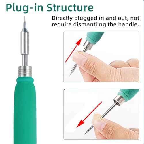 Soldering Iron Tips, 5 Types Replacement C245 Solder Tips Kit Tool, KU/B/K8/C8.8/D4.8 Welding Iron Tips, C245 Soldering Station Kit, Compatible with JBC Soldering Station