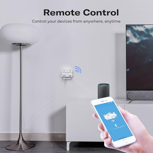 THIRDREALITY 2 Pack Zigbee Smart Dual Outlets with Independent Control & Power Monitoring