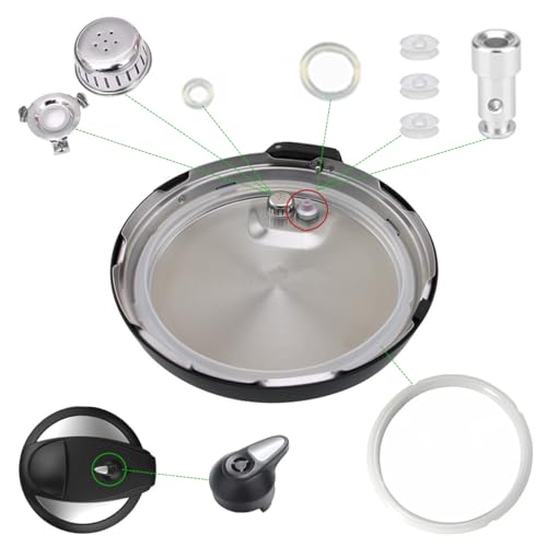 10Pcs Replacement Parts Kit for Instant Pot Lux 5-6 Qt IP-LUX50/IP-LUX60 - Sealing Ring, Valves & Gasket Set