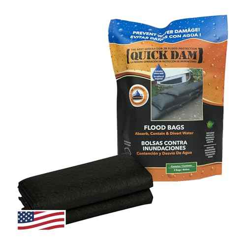Quick Dam QD1224-2 Water Activated Flood Bags (2 Pack), Black, 2 Count