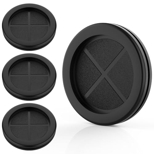 Aifeier ET 2-1/8" ID x 2-1/2" Drill Hole Rubber Grommets 4 Pack Firewall Cable Protectors
