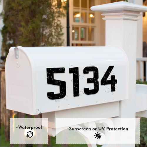 Black 3-Inch Self-Adhesive Acrylic House Letter - SpNo1-MS