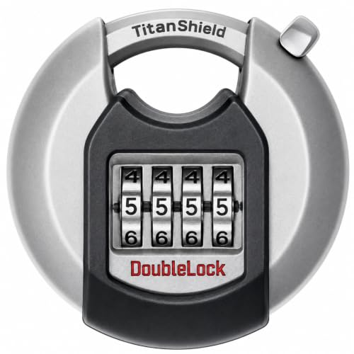 DoubleLock Combination Crab Discus Padlock Resettable Keyless Security