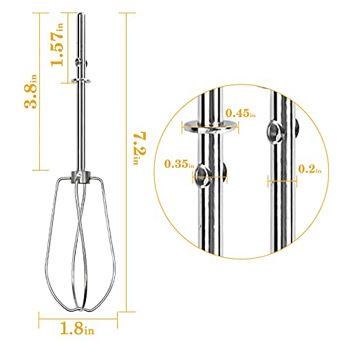KitchenAid Hand Mixer Beater Attachments W10490648 Stainless Steel – 2 Pack