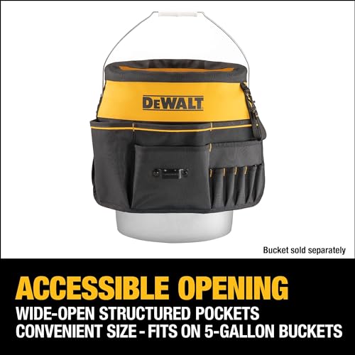 DEWALT Tool Organizer, 37 Pockets and Loops for Tool Storage Including a TOUGHCASE Pocket (DWST560109)