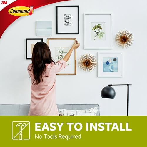 Command Large 5 lb Universal Wall Hangers with 6 Strips & Stabilizers - Large Variation