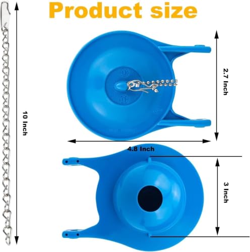 Blue 3-Inch Toilet Flapper Replacement Pack for Gerber 99-788 - Water Saving, Easy Install