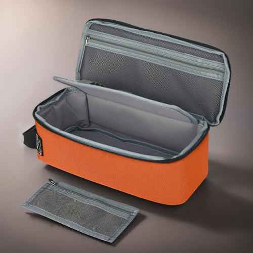 LAKE OF FIRE 12" Small Tool Bag Pouch for Men with Multiple Pockets, Waterproof Heavy Duty Tool Bag Organizer with Zipper and Portable Handle (Orange)