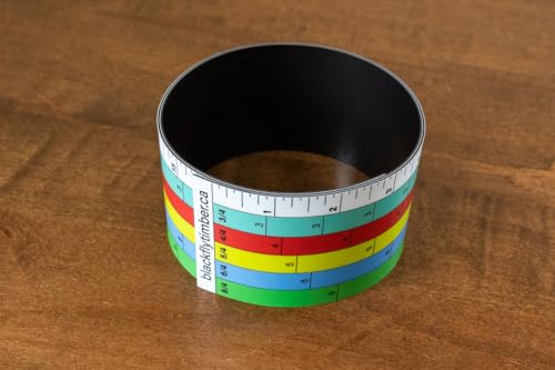Magnetic Lumber Scale A (3/4, 4/4, 5/4, 6/4, 8/4) Printable Ruler for Sawmills