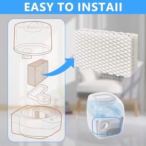 4 Pack WF813 Humidifier Filters for Equate EQ-2119-UL, WF813/ECW813
