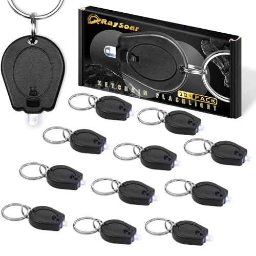 12 Pack Ultra Bright Mini LED Keychain Flashlight, Small Key Ring Flashlight, Portable LED Keychain Light