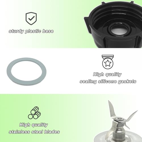 Oster Blender Ice Crusher Blade Kit with Jar Base & Gasket Seals