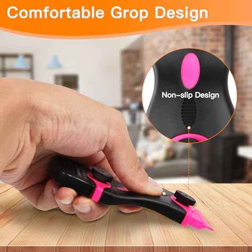 2PACK Razor Blade Scraper, 2-in-1 Scraper Tool with 20Pcs Plastic Blades & 10Pcs Metal Blades, Multi-Purpose Cleaning Razor Scraper Paint Removal for Glass, Decals, Stickers, Labels, Caulk, Adhesive