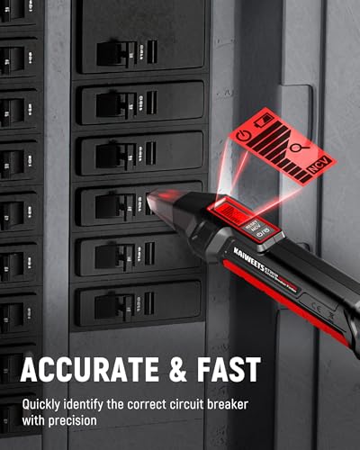 KAIWEETS Circuit Breaker Finder with LCD Display and GFCI Outlet Tester
