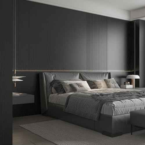 Abyssaly Black Wood Peel and Stick Paper 17.7In X 590 in Decorative Self-Adhesive Contact Paper Film for Furniture Easy to Clean Thickening Upgrade Increase Stomata and Reduces Bubble Generation