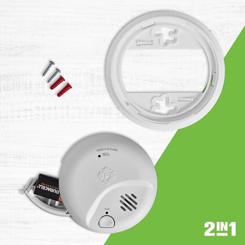 First Alert SMICO100 Battery-Operated Combination Smoke & CO Alarm with Precision Detection - 1 Pack