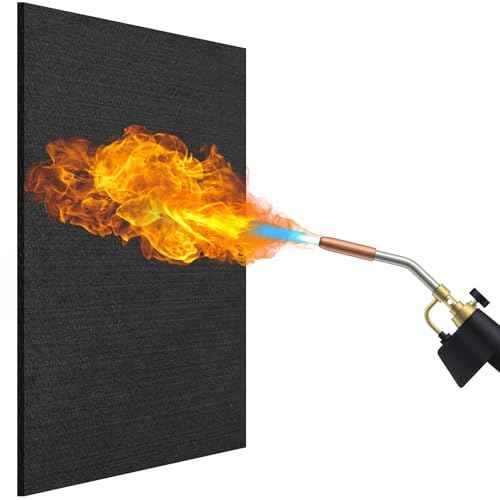 Welding Blanket Fireproof Mat, 9" X 12" Heat Resistant Fabric 1800¡ÆF High Temp Insulation Pad,Welding Pad for Plumbing,Flame Retardant Protective Mat Soldering Welding (9" x 12"x 0.14"-1 pack)