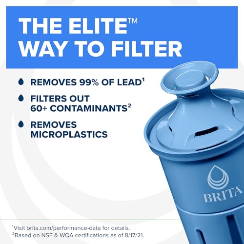 Brita XL 27-Cup Water Dispenser with Elite Filter - Black, Countertop