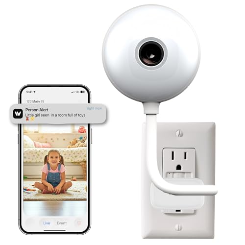 Indoor Security Camera,2K 2.4G WiFi Baby/Pet/Dog/Nanny Cameras for Home Security,AI descriptive Notification, AI Cameras with 2-Way Talk, Color Night Vision, AI Smart Detection,911Emergency