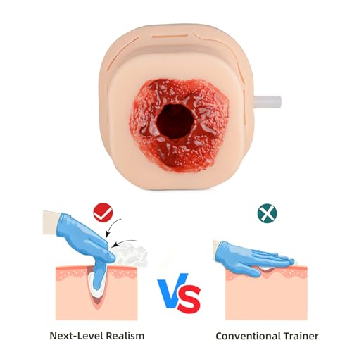 Wound Packing Trainer Gunshot Simulation Kit with Carrying Case