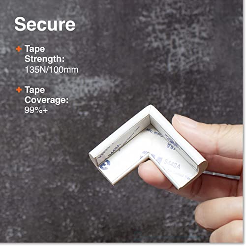 Roving Cove Baby Proof Corner Edge Protector - Small 15ft Oyster White for Child Safety