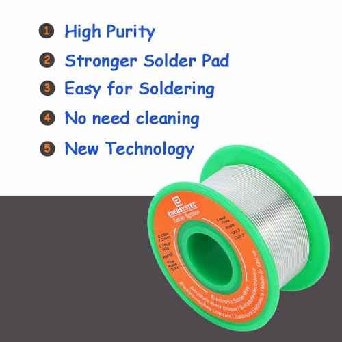 Lead Free Electronics Soldering Wire 1.2mm 50g, Rosin Flux Core Electrical Solder Wire Sn99 Ag0.3 Cu0.7 Electric Soldering Alloy Solder No Clean 0.05 Electronic Soldering
