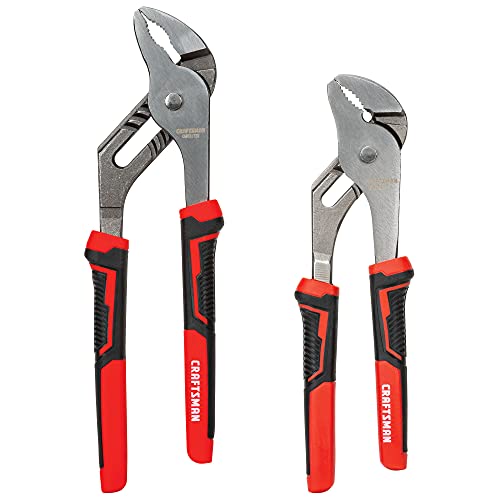 Craftsman 2-Piece Groove Joint Pliers Set, 8 & 10 Inch - Drop-Forged Steel, Multi-Zone Grips