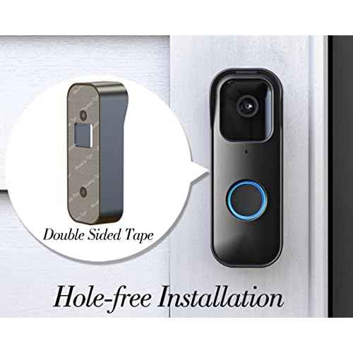 Blink Doorbell Mount, Adhesive Door Mount Only for Blink Video Doorbell 1st Gen(Not for 2nd Gen), No-Drill Mounting Bracket Accessories for Blink Doorbell Security System