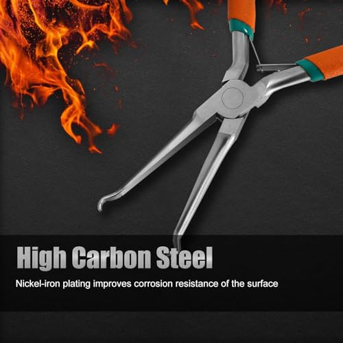 SPEEDWOX 5.5 Inch Hose Grip Pliers - Ring Nose Pliers, Spark Plug Removal, Cable Clamp Tool