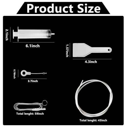 5pcs Refrigerator Drain Cleaning Tool, Reusable Fridge Dredging Kit, Remover Cleaning Tool for Refrigerator Drain Hole, Perfect Water Line Buddy for Drain Cleaning in Our Home