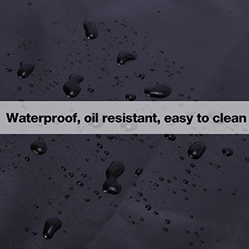 Waterproof Apron, Heavy Duty Work Apron, Artificial Leather Apron Ideal for Chef,Butcher,Barber,Cleaning