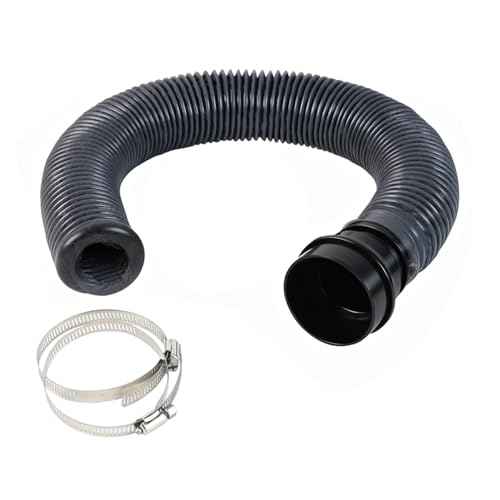 FumeClear Duct Hose fume extractor retractable heat resistant duct hose, 78 inches long. (50mm Diameter) Suitable for laser engraving machine enclosures with connection ports of less than 50mm.