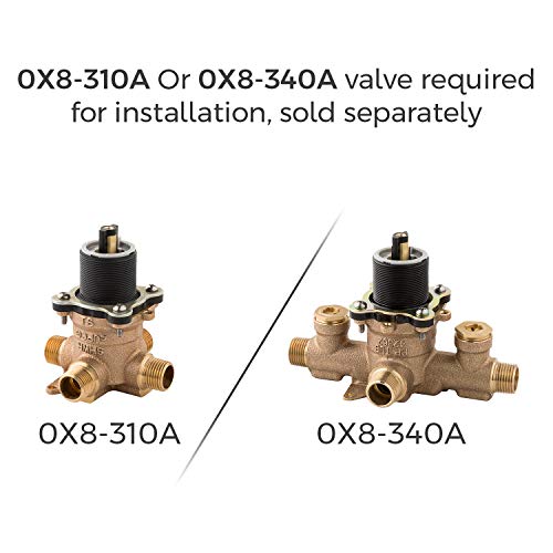 Pfister Bronson Tub & Shower Valve Only Trim (Valve Not Included), 1-Handle, Brushed Nickel Finish, R891BSK