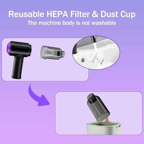 4-Pack Vacuum Cleaner Original Filter - 1-year Lifetime - HEPA Filter Replacement for Air-01- VC08 - Air-118 Pro