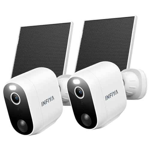 Solar Camera Outdoor Wireless-2.4GHz Wi-Fi Outside Cameras for Home Security, PIR Motion Detection, Siren Alarm, 2K Color Night Vision, SD & Cloud Storage(Optional), Work with Alexa, Z1 2P