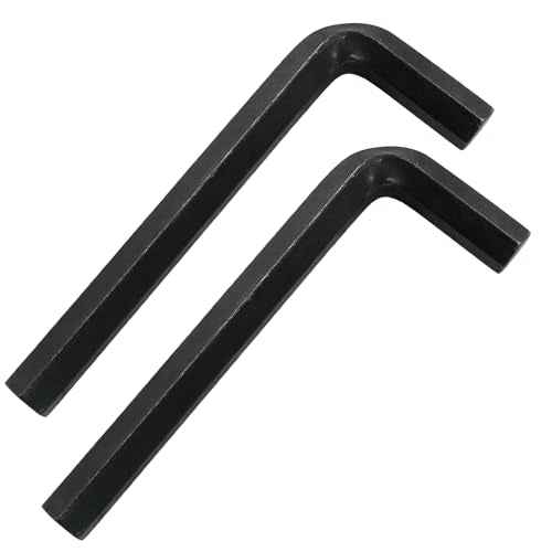 Biaungdo 2 Pcs Black 12mm Hex Key Wrench, Small Allen key Wrench, L Shaped Hexagon Hex Key Spanner Set Hexagon Head Replacement Repairing Tool for Repairing Bike, Furniture