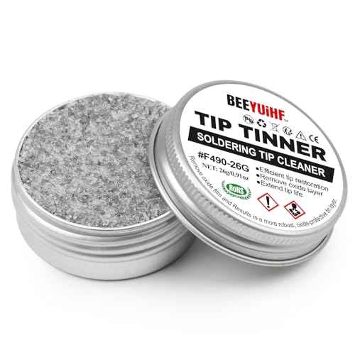Soldering Tip Tinner Cleaner, Lead Free Oxidation Cleaning Paste, Refresher Tip Tinner Flux, Soldering Tip Cleaning #F490 (0.92oz/26g)