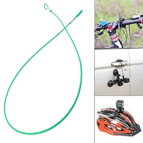 CKANDAY 20 Pack 6 Inch Stainless Steel Safety Tethers with Spring Hooks, Black (Model: 20P-15cm-black)
