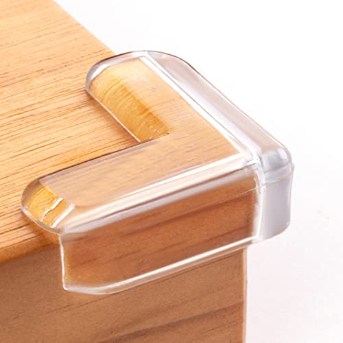 8 Pack Clear Baby Corner Protectors - Childproof Furniture Guards by AIXMEET
