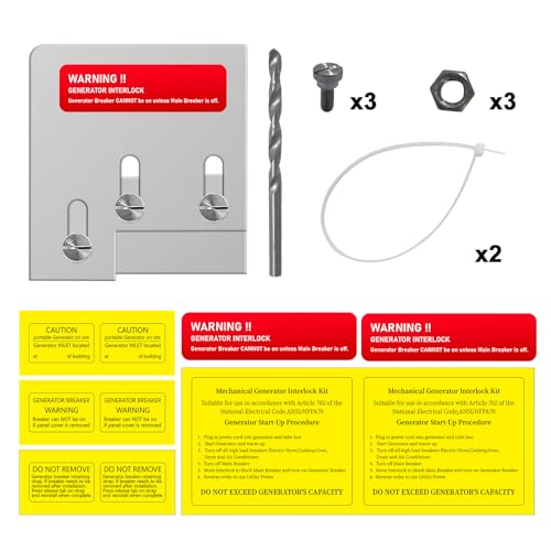 QYZZRS Generator Interlock Kit for Square D QO Main Breaker Panels - Variation 1