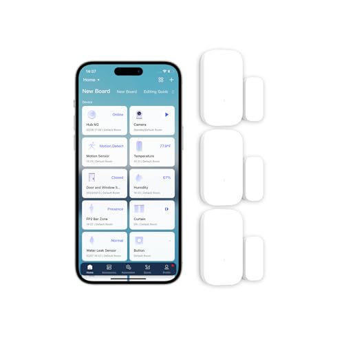 Aqara Zigbee Door and Window Sensor 3 Pack - Wireless Contact Sensors for Home Security