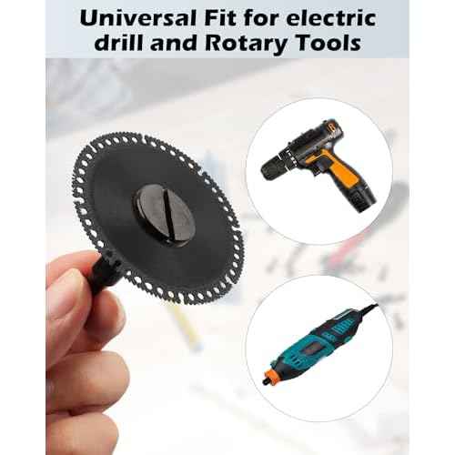 Cut Off Wheel Mounting Mandrel Holder 3/8" & 1/4" Arbor Hole, 4 Pack Cut-Off Wheel for Die Grinder Accessories Drill Bits Tool