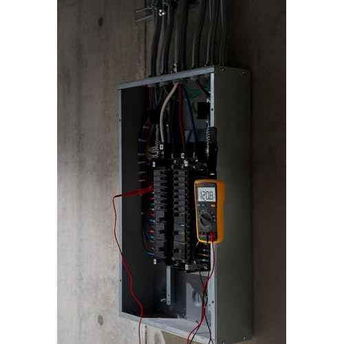 Fluke 15B+ Digital Multimeter, for Electrical Applications, Measures AC/DC Voltage and Current Measurements up to 1000V and 10A, Along with Resistance, Continuity, Diode, and Capacitance Capabilities