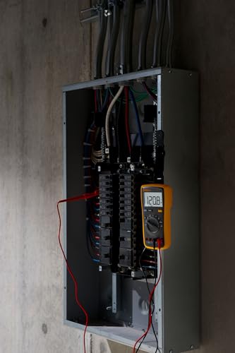 Fluke 15B+ Digital Multimeter - Electrical Testing Tool for Voltage, Current, Resistance