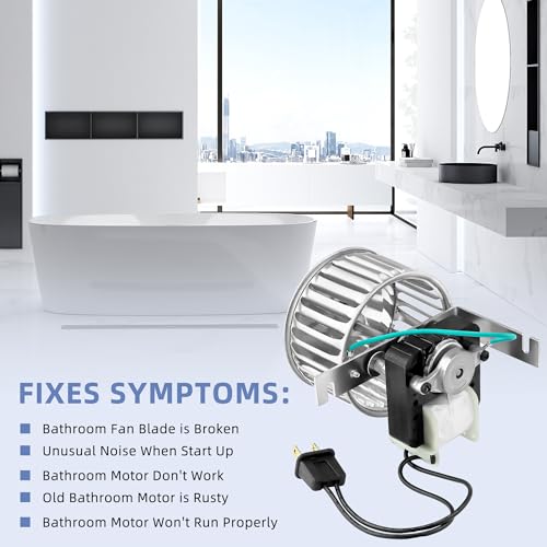 Fetechmate 100% Copper Bathroom Vent Fan Motor Replacement for Nu-Tone 9415 Series - Model 82229000, CW CCW