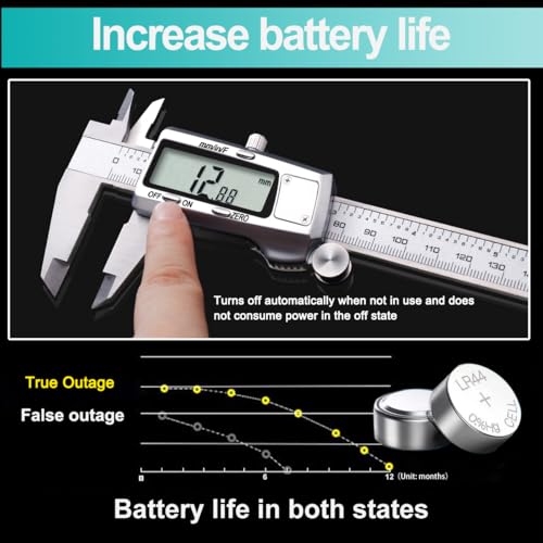 Kynup Digital Caliper 6 Inch, Precise Stainless Steel Measuring Tool