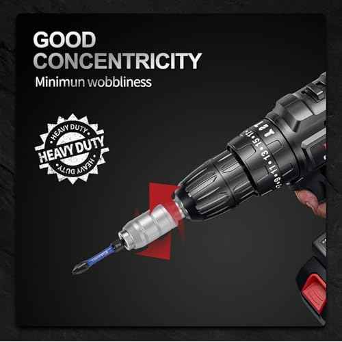 Quick Change Bit Holder for 1/4¡± Hex Drive, Screwdriver Extension Drill Bit Holder, S2 Shank, 2-3/8 inch long